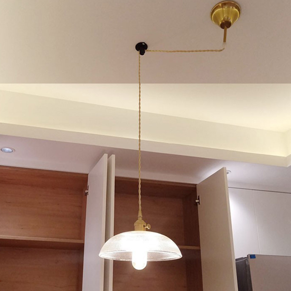 Cable Pulley System - 2Pcs Iron Ceiling Pulley Mount for