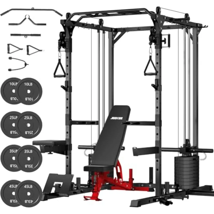 Cable Pulley System - Home gym power cage with cable