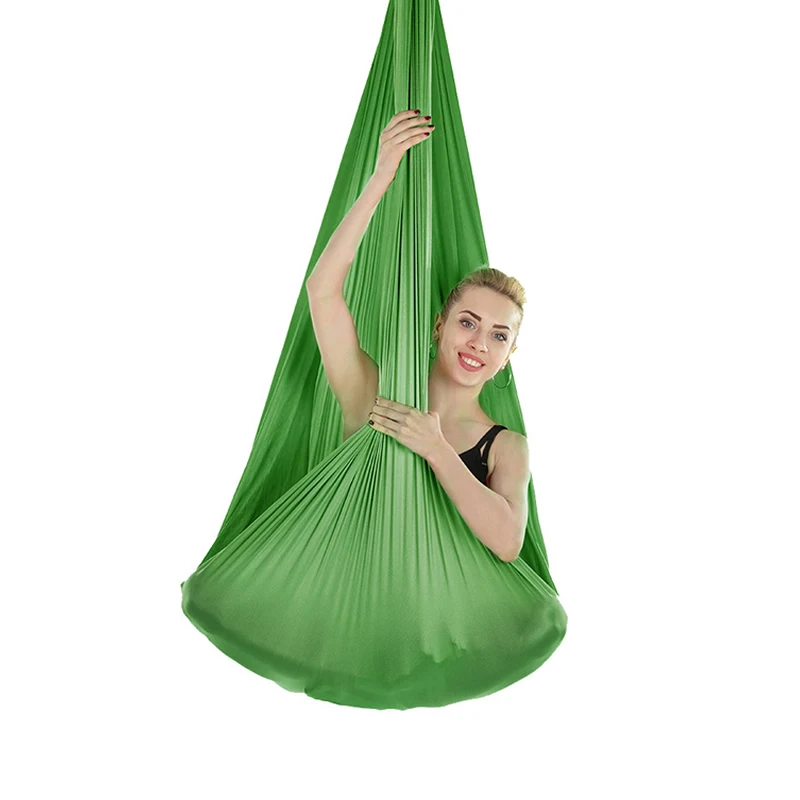 Yoga Trapeze Swing - 1.5mX2.8m Aerial Yoga Hammock Elastic Silk