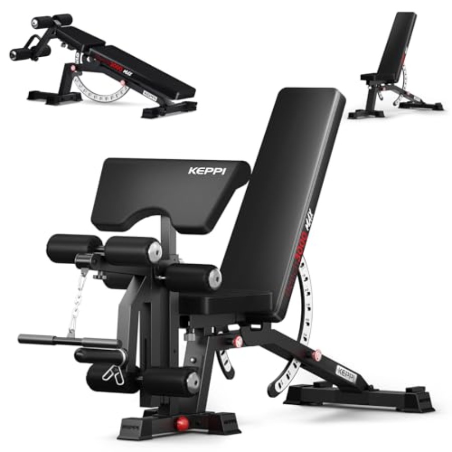 Home Gym With Leg Press - Adjustable Weight Bench 3000 MAX Heavy