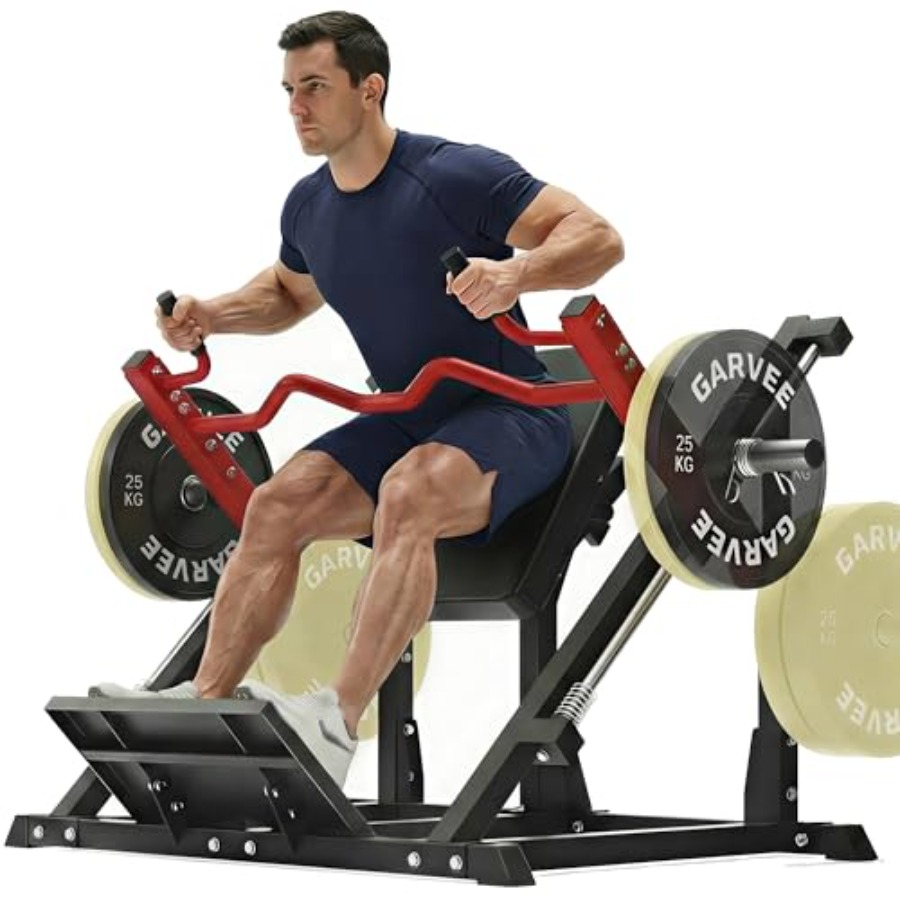 Home Gym Leg - Plate-Loaded Smith Row Machine for Home