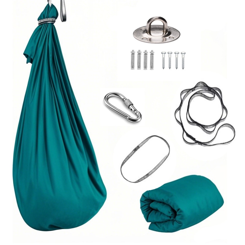 1.5*2.8m Elastic Swing Hammock - Yoga Trapeze Swing のレビューと価格