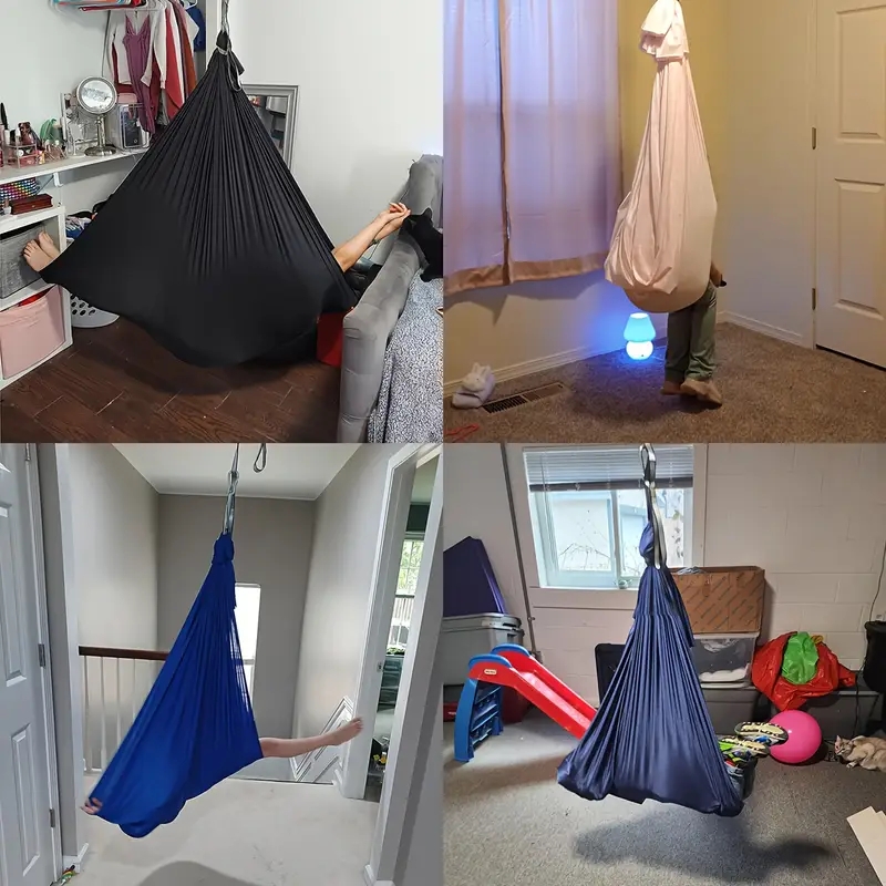 1.5*2.8m Elastic Swing Hammock - Yoga Trapeze Swing のレビューと価格