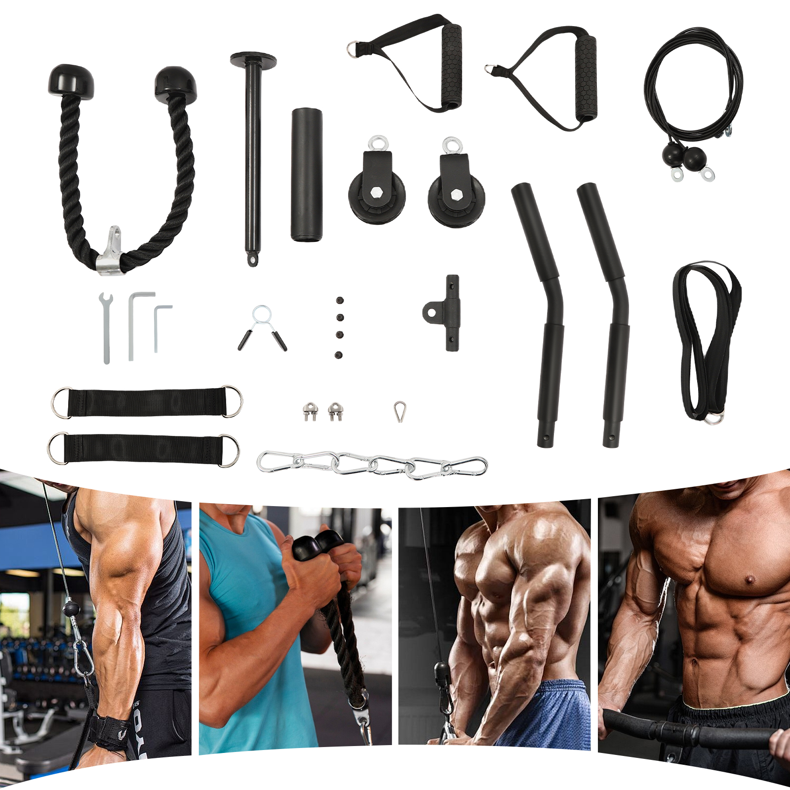 264LBS Load Capacity Cable Pul - Cable Pulley System のレビューと価格