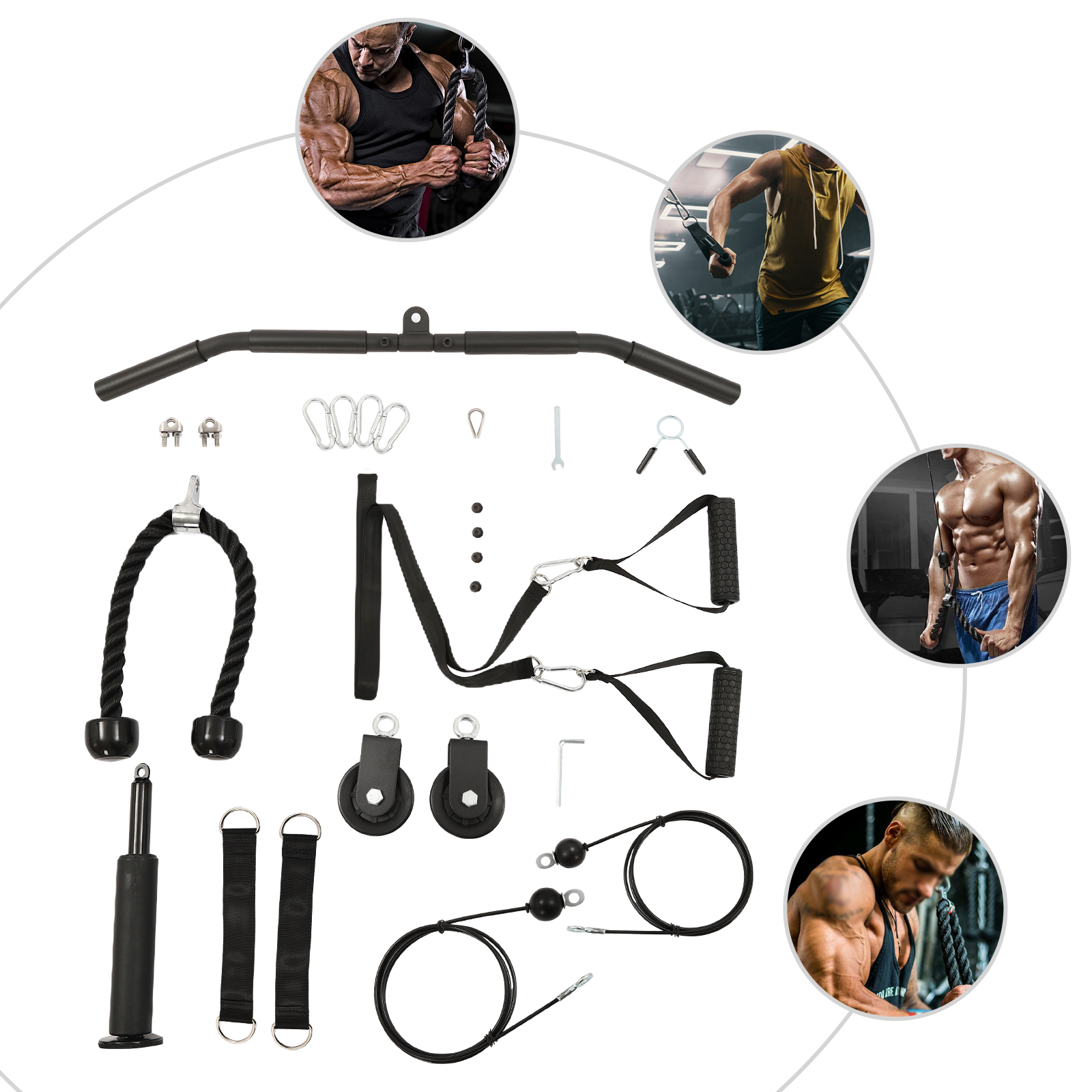 264LBS Load Capacity Cable Pul - Cable Pulley System のレビューと価格