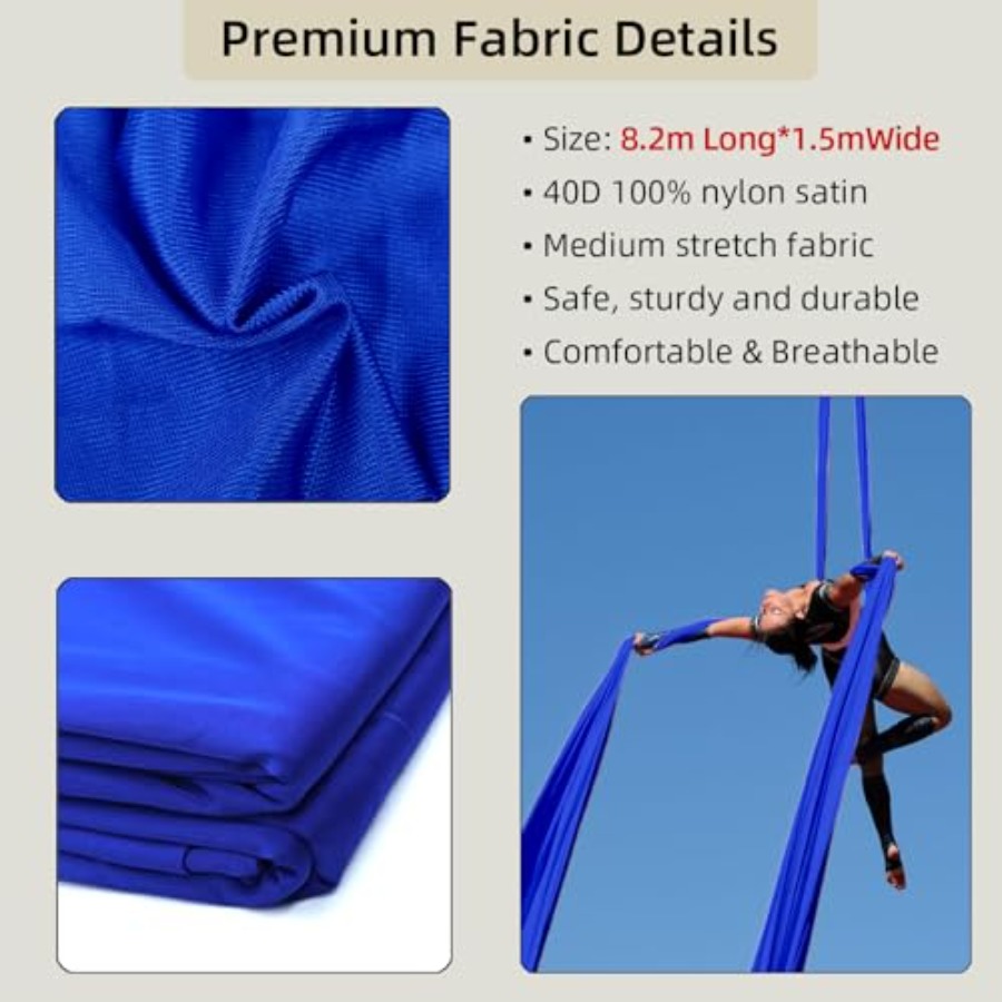 Aerial Silks Fabric 9 Yards 8. - Yoga Trapeze Swing のレビューと価格