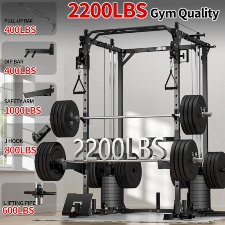 Home gym power cage with cable - Cable Pulley System のレビューと価格