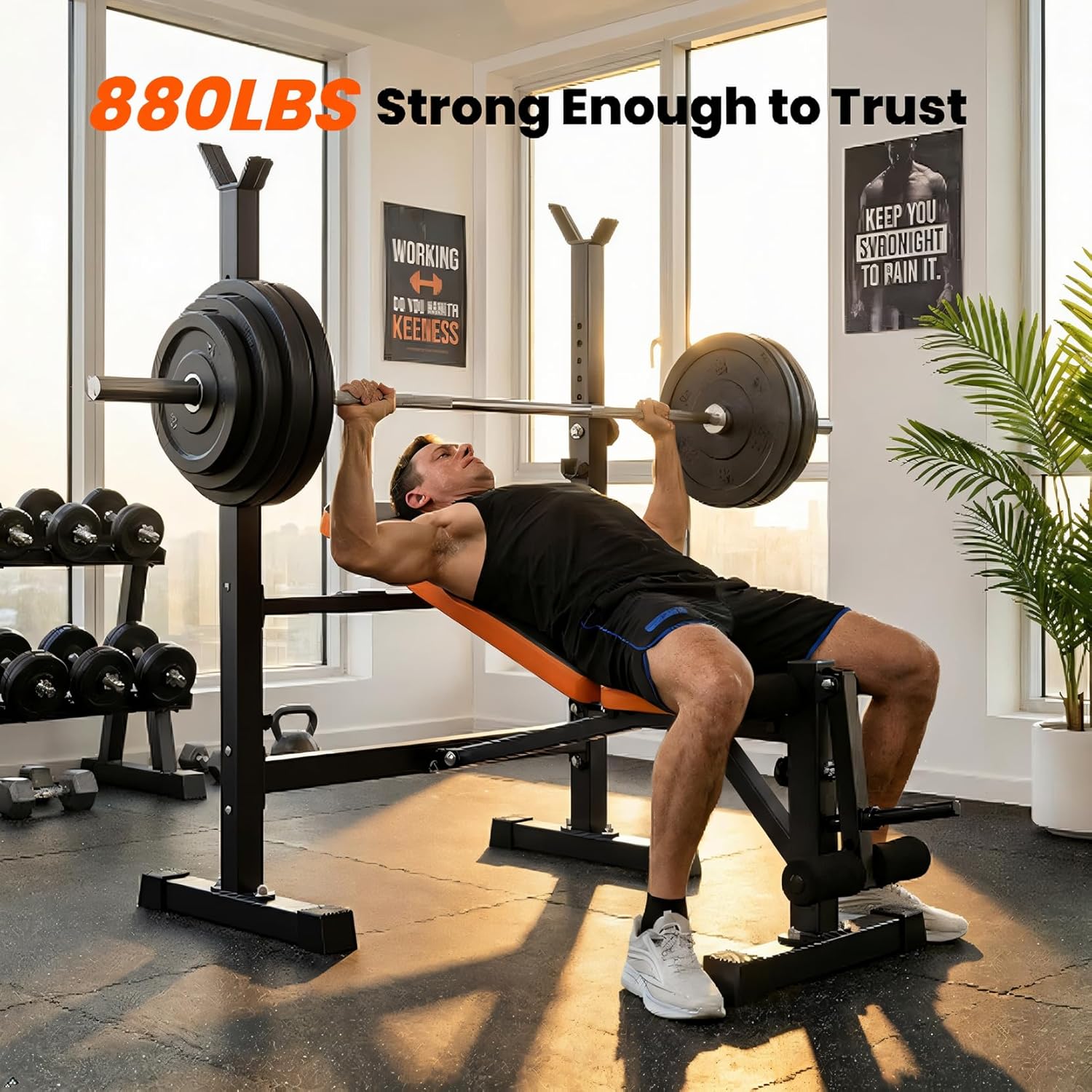 6-in-1 Adjustable Weight Bench - Home Gym Full Setup のレビューと価格