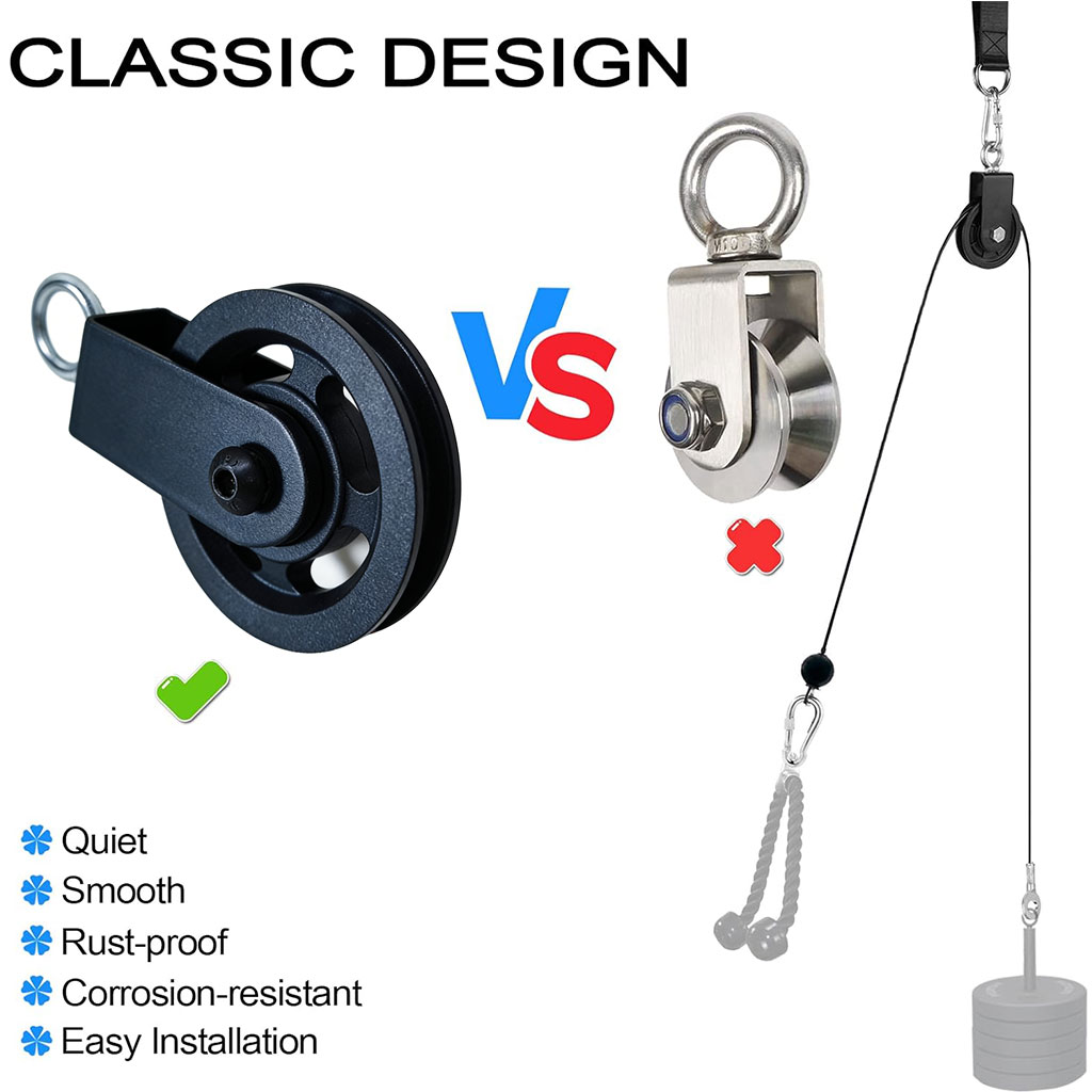 360° Silent Pulley Wheel with  - Cable Pulley System のレビューと価格
