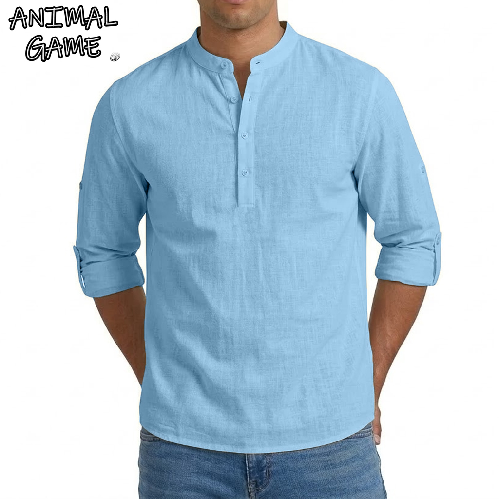 Mens Linen Shirt Luxury Casual - Home Gym Full Setup のレビューと価格