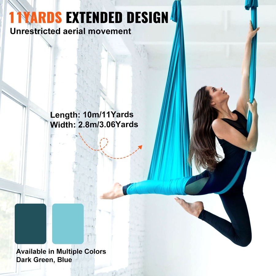 11 Yards Aerial Silk Yoga Swin - Yoga Trapeze Swing のレビューと価格