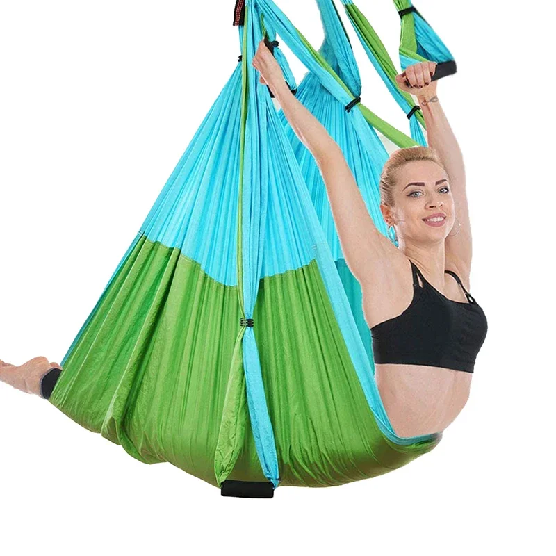 6 Handles Aerial Yoga Hammock  - Yoga Trapeze Swing のレビューと価格