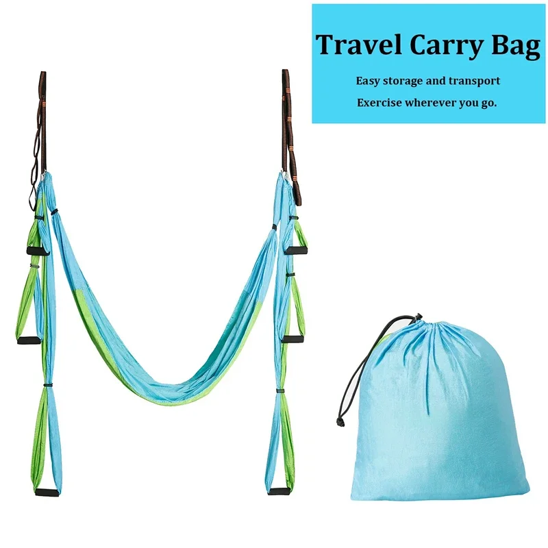 6 Handles Aerial Yoga Hammock  - Yoga Trapeze Swing のレビューと価格