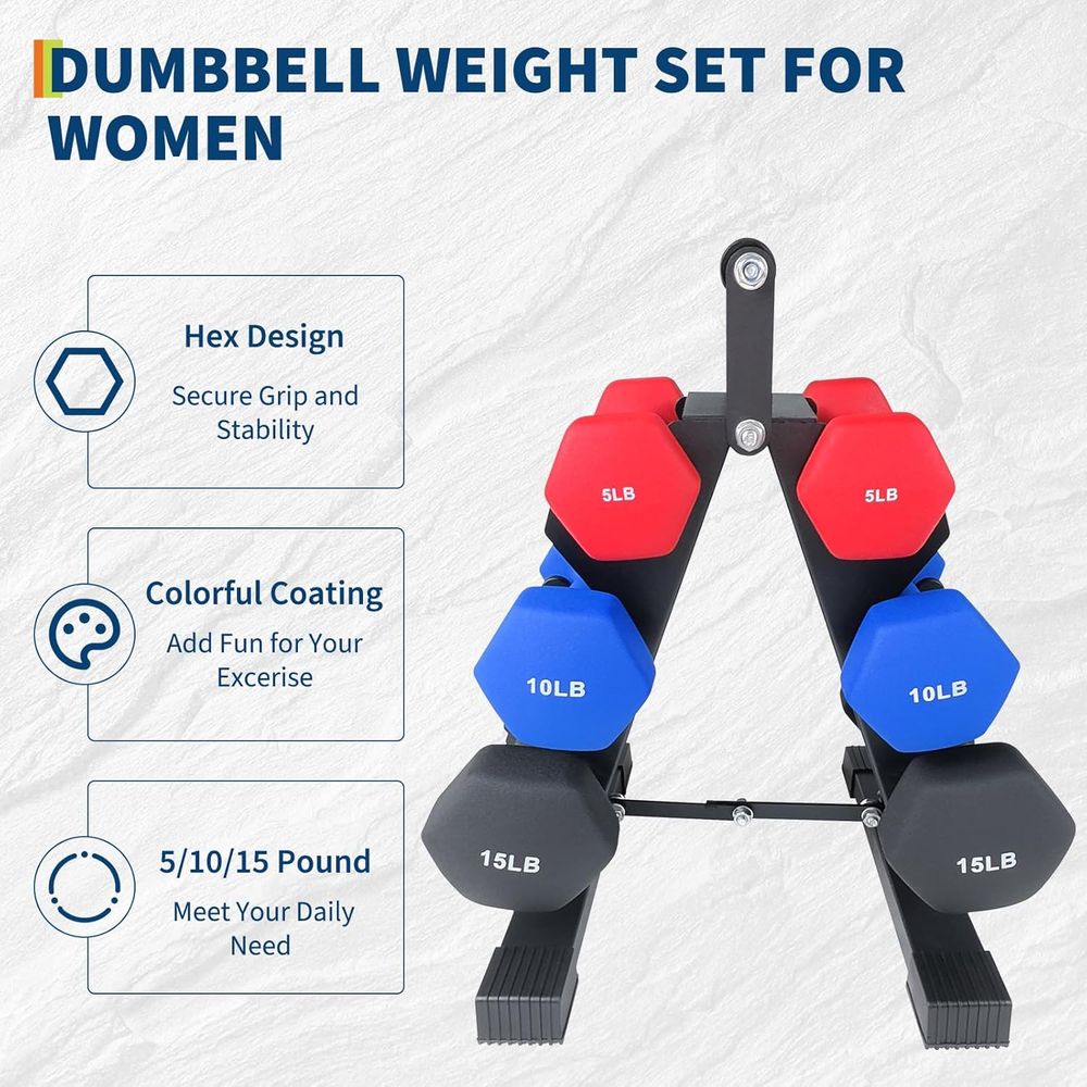 Pair of Neoprene Coated Dumbbe - Home Gym Dumbbell Workout のレビューと価格