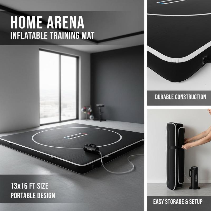 Inflatable Grappling Pad 13x13 - Home Gym Practice のレビューと価格