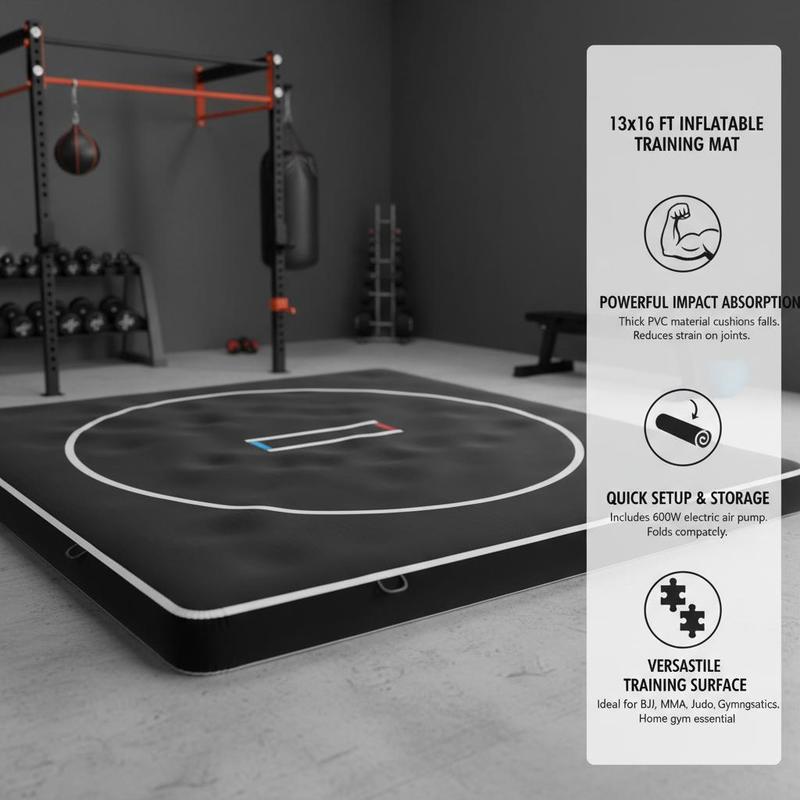 Inflatable Grappling Pad 13x13 - Home Gym Practice のレビューと価格