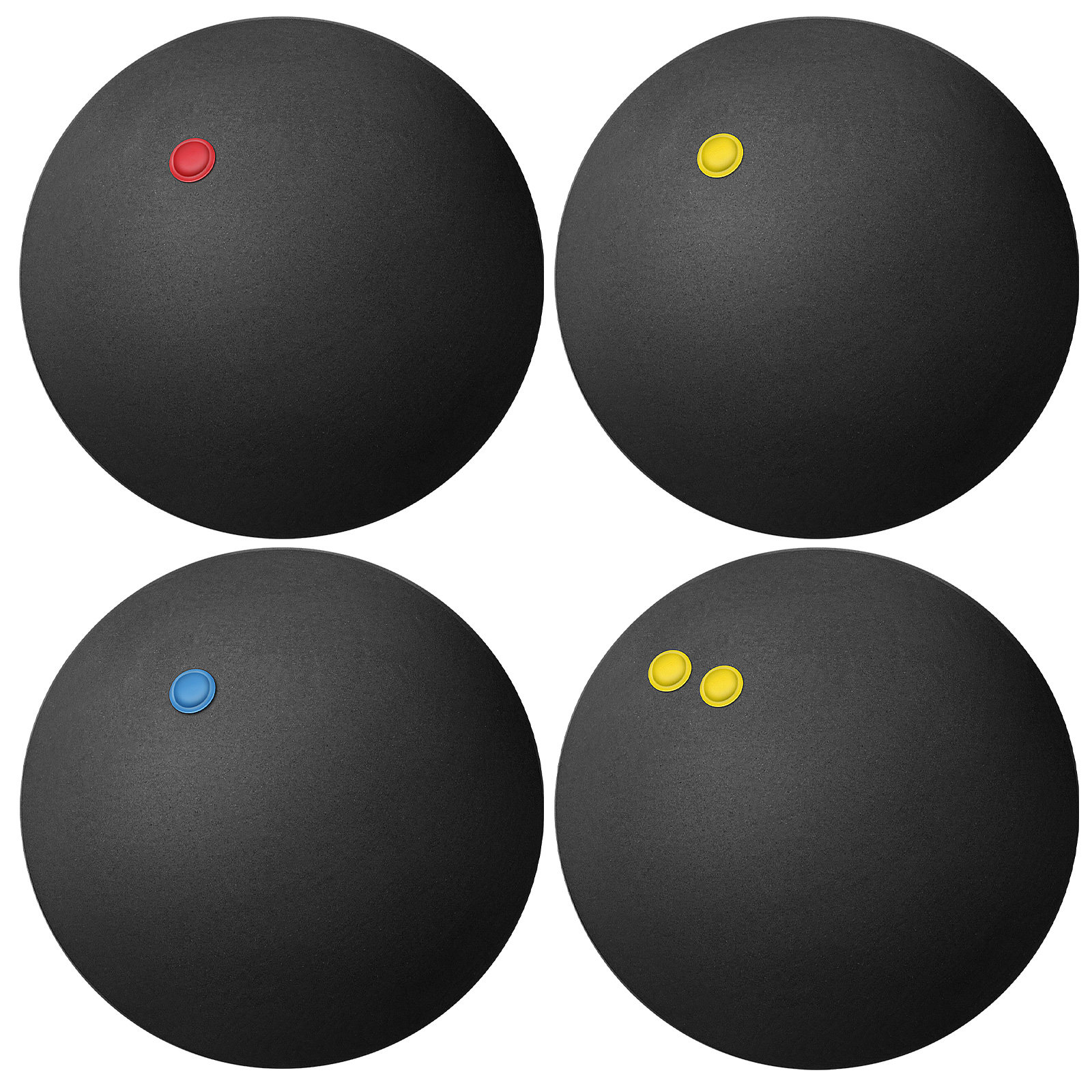 4Pcs Squash Balls Blue Assorte - Home Gym Practice のレビューと価格