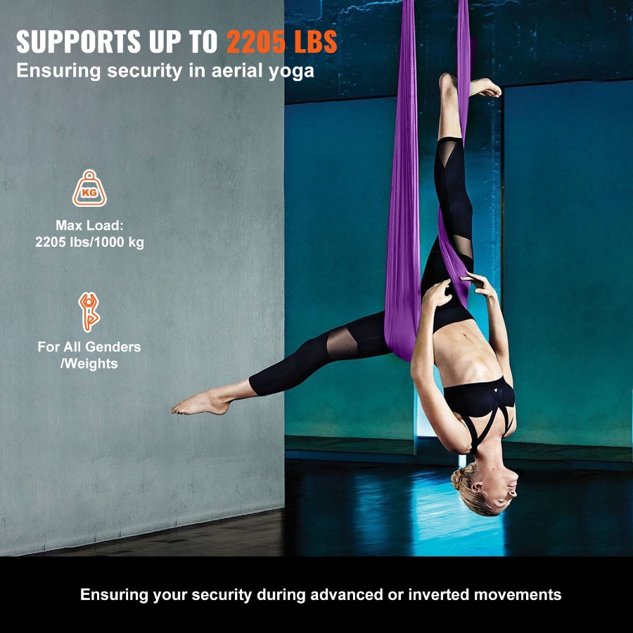 8.7 Yards Aerial Silk Yoga Swi - Yoga Trapeze Swing のレビューと価格