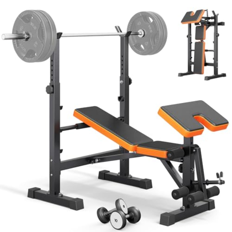 6 in 1 Adjustable Weight Bench - Home Gym With Leg Press のレビューと価格