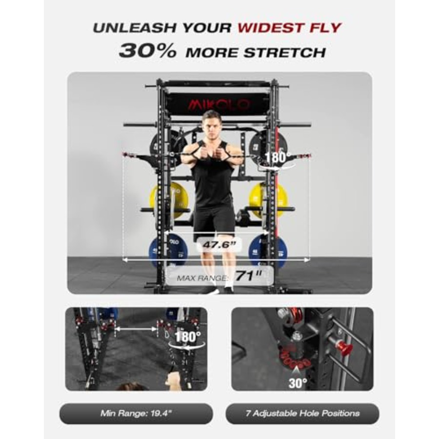 Home gym Smith machine: steel, - Home Gym With Leg Press のレビューと価格