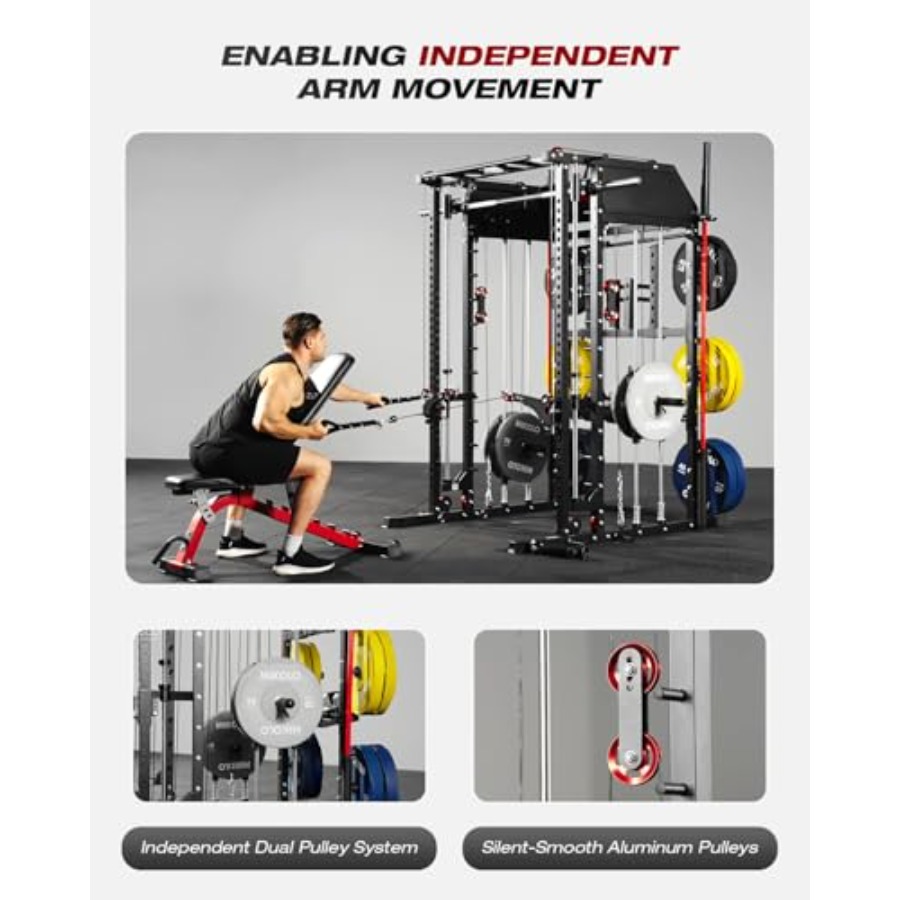 Home gym Smith machine: steel, - Home Gym With Leg Press のレビューと価格
