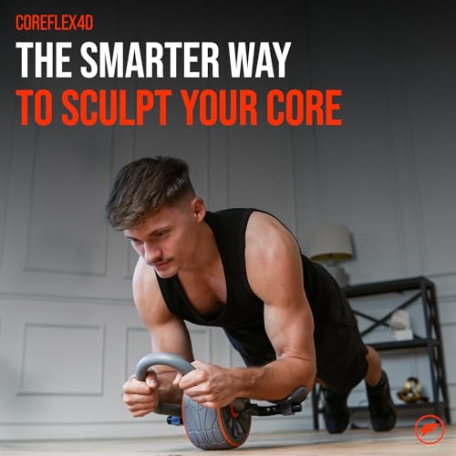 CoreFlex4D Ab Roller Wheel wit - Home Gym Equipment のレビューと価格
