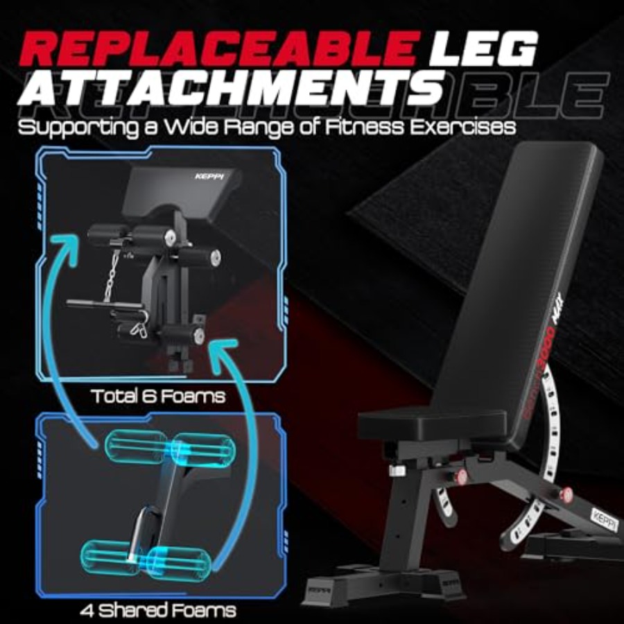 Adjustable Weight Bench 3000 M - Home Gym With Leg Press のレビューと価格
