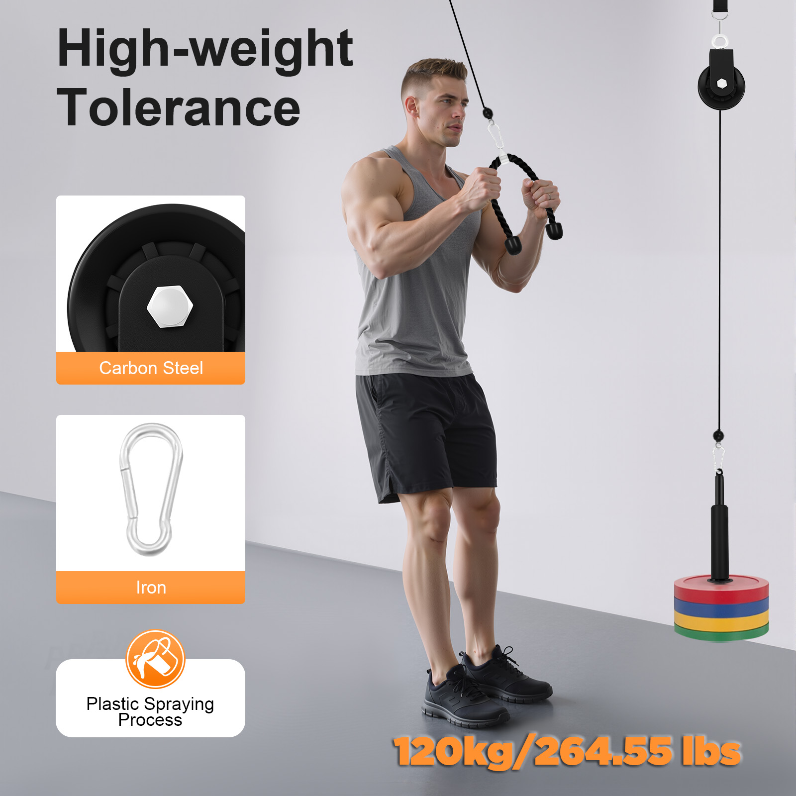 120kg Cable Pull Fitness Syste - Cable Pulley System のレビューと価格