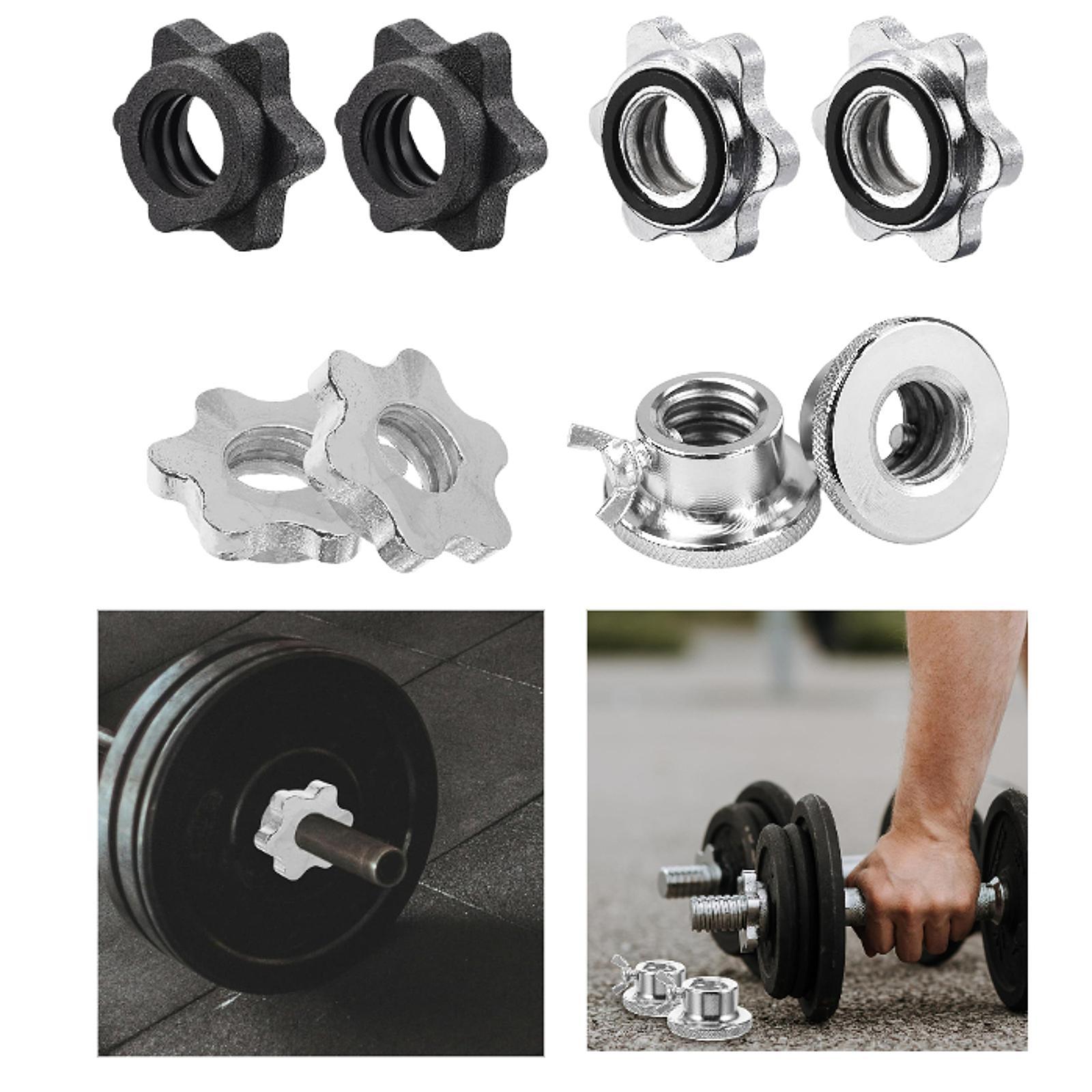2Pcs Barbell Screw Collars Equ - Home Gym Dumbbell Workout のレビューと価格