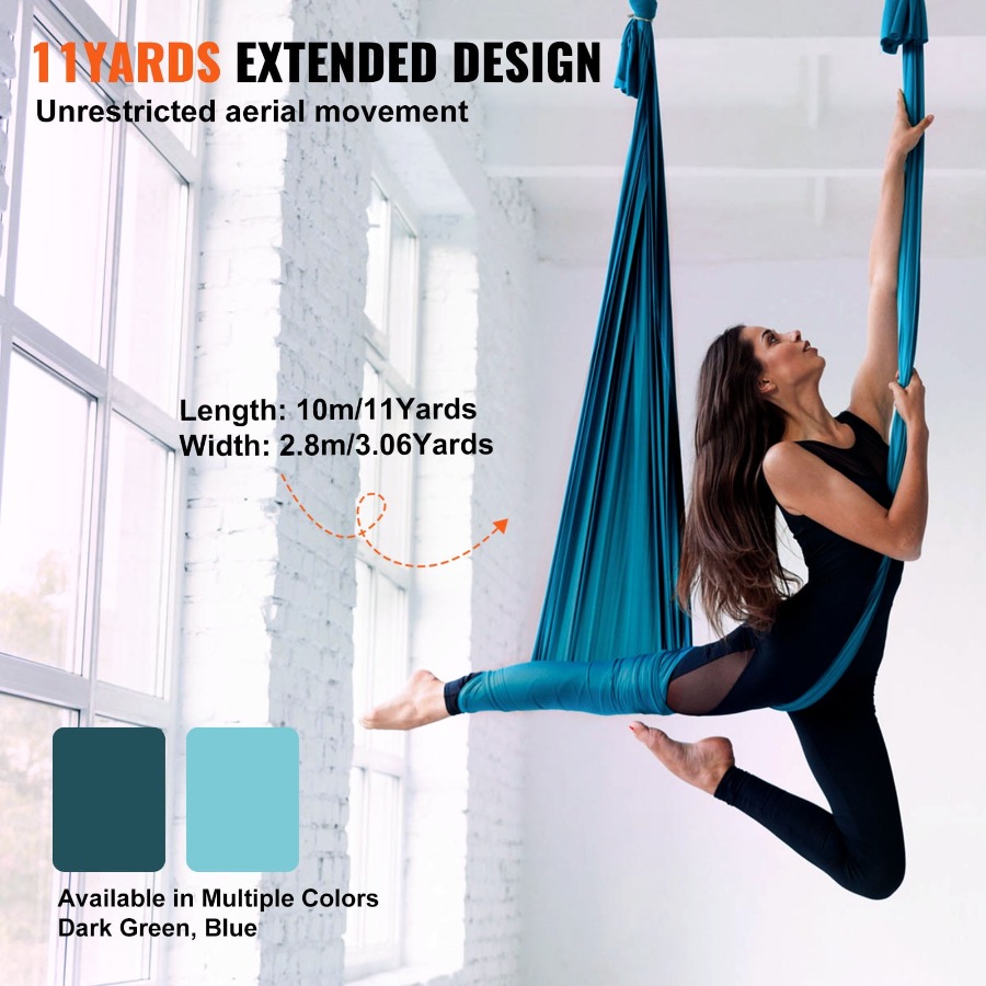 11 Yards Aerial Silk Yoga Swin - Yoga Trapeze Swing のレビューと価格