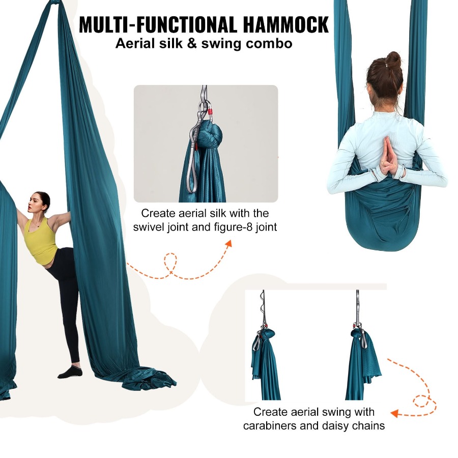 11 Yards Aerial Silk Yoga Swin - Yoga Trapeze Swing のレビューと価格