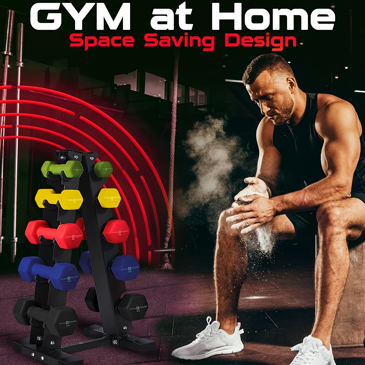 Five-Tier Dumbbell Rack Stand  - Home Gym Dumbbell Workout のレビューと価格