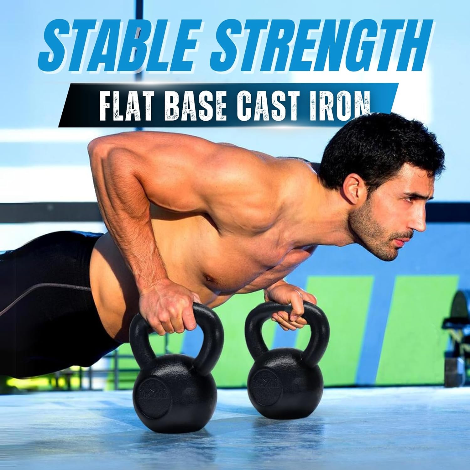 5-80 lbs Cast Iron Kettlebell  - Home Gym Dumbbell Workout のレビューと価格