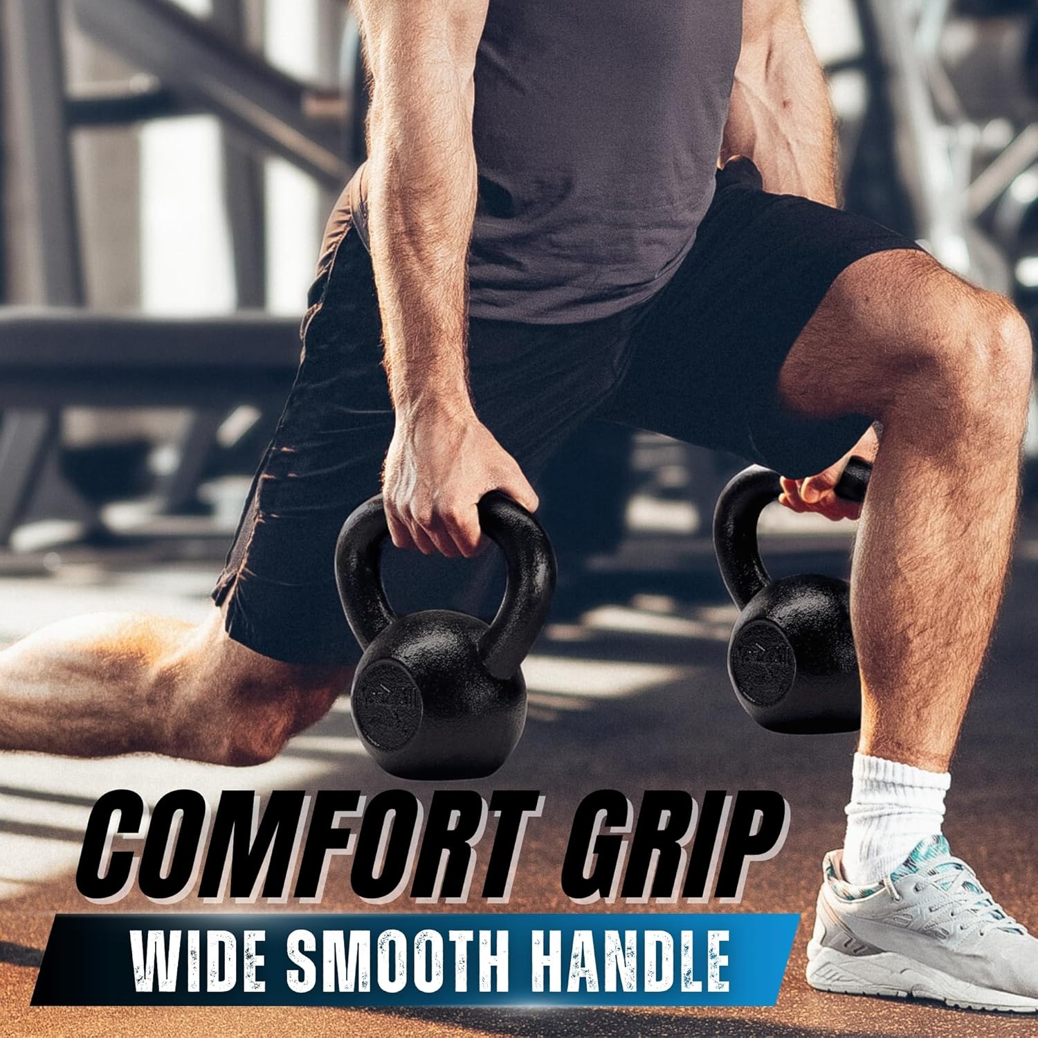 5-80 lbs Cast Iron Kettlebell  - Home Gym Dumbbell Workout のレビューと価格